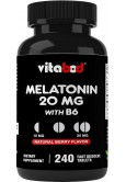 Melatonin 20mg - 240 Fast Dissolve Tablets - Drug Free - Natural Berry Flavor - Vegetarian, Non-GMO, Gluten Free