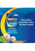 MidNite Drug-Free Sleep Aid, Chewable Tablets, Cherry Flavored, 30 Count, Melatonin & Herbs Dietary Supplement