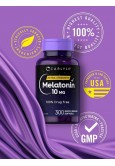 Carlyle Melatonin 10mg 300 Softgels  for Adults  Non-GMO, Gluten Free Supplement