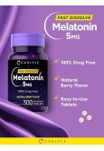 Carlyle Melatonin 5mg Fast Dissolve Tablets - Berry Flavor, 300 Count