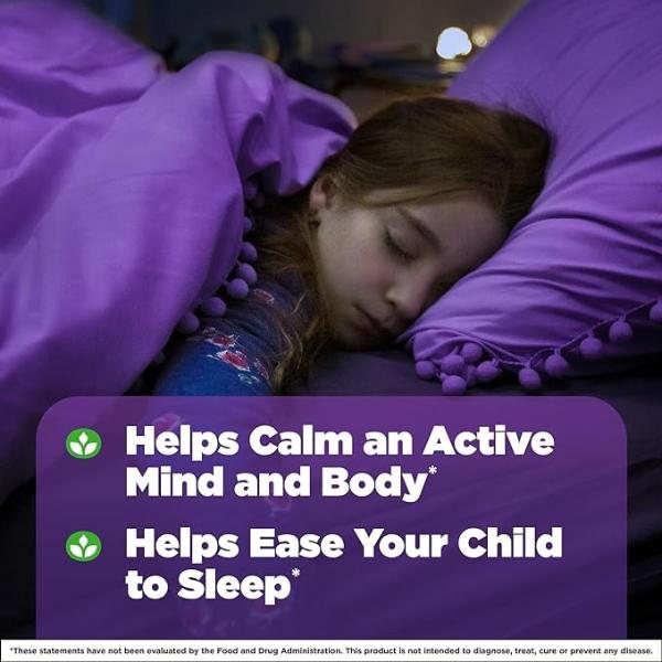 Natrol Kids Sleep Calm, Melatonin and L-Theanine, Supplement for Restful Sleep and Calming, Sleep Gummies for Kids, 60 Strawberry-Flavored Melatonin Gummies, 60 Day Supply