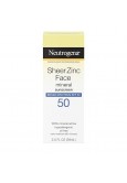 Neutrogena Sheer Zinc Oxide Dry-Touch Face Sunscreen SPF 50, Oil-Free, Non-Comedogenic, 59 ml