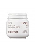 innisfree Super Volcanic Pore Clay Mask – Korean Pore Clearing with Volcanic Clusters and AHA, 100 ml