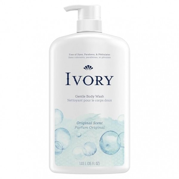 Ivory Mild & Gentle Body Wash, Original Scent, 1035 ml