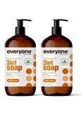 Everyone 3-in-1 Soap, Body Wash, Bubble Bath & Shampoo, Cedar and Citrus, 946 ml (Pack of 2)