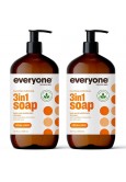 Everyone 3-in-1 Soap, Body Wash, Bubble Bath & Shampoo, Citrus and Mint, 946 ml (Pack of 2)