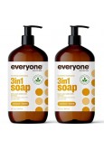 Everyone 3-in-1 Soap, Body Wash, Bubble Bath & Shampoo, Coconut and Lemon, 946 ml (Pack of 2)