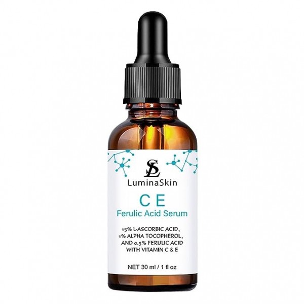 LuminaSkin Ferulic Serum - Vitamin C & E Anti-Aging Treatment, 30ml