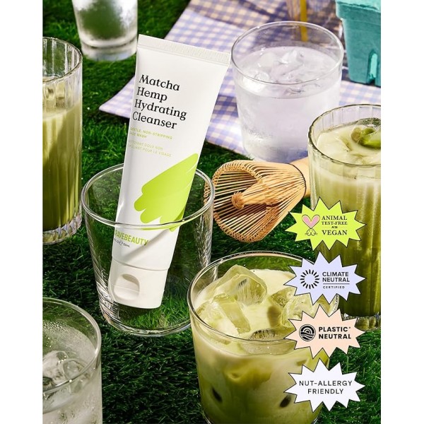 KraveBeauty Matcha Hemp Hydrating Cleanser - Gentle Hydration, 120ml