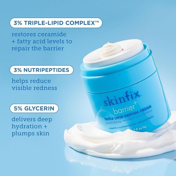 Skinfix Barrier+ Triple Lipid-Peptide Face Cream - Hydrating, Anti-Aging, with Shea Butter and Niacinamide