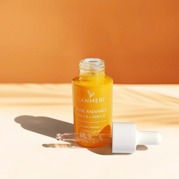 Vitamin C Face Serum - 20% L-Ascorbic Acid & Ferulic Acid Brightening and Anti-Aging Skin Care Serum