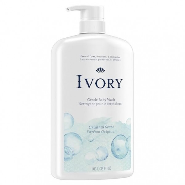 Ivory Mild & Gentle Body Wash, Original Scent, 1035 ml