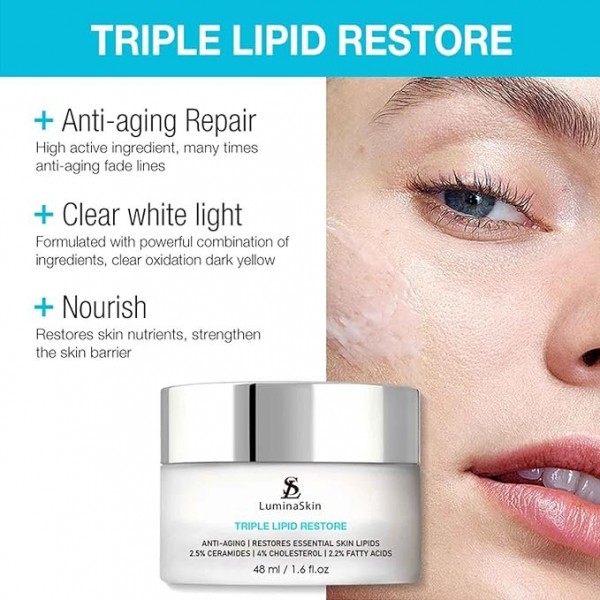 LuminaSkin Restore Anti-Aging Moisturizer with Ceramides - Advanced Hydration,   50ml