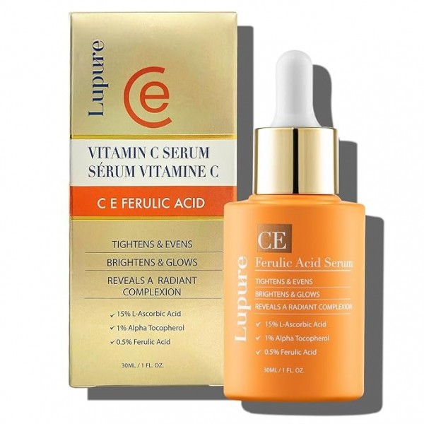 Lupure Vitamin C+E Ferulic Serum - Anti-Aging and Brightening, 30ml