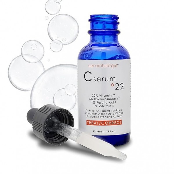 Serumtologie Vitamin C Serum - Advanced Anti-Aging Formula with 22% Vitamin C, Hyaluronic Acid, and Ferulic Acid