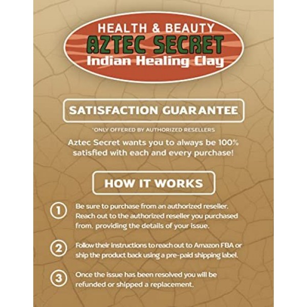 Aztec Secret Indian Healing Clay – Deep Pore Cleansing Facial & Body Mask, 100% Natural Calcium Bentonite