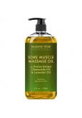 MAJESTIC PURE Arnica Sore Muscle Massage Oil - Natural with Lavender & Chamomile, 237 ml