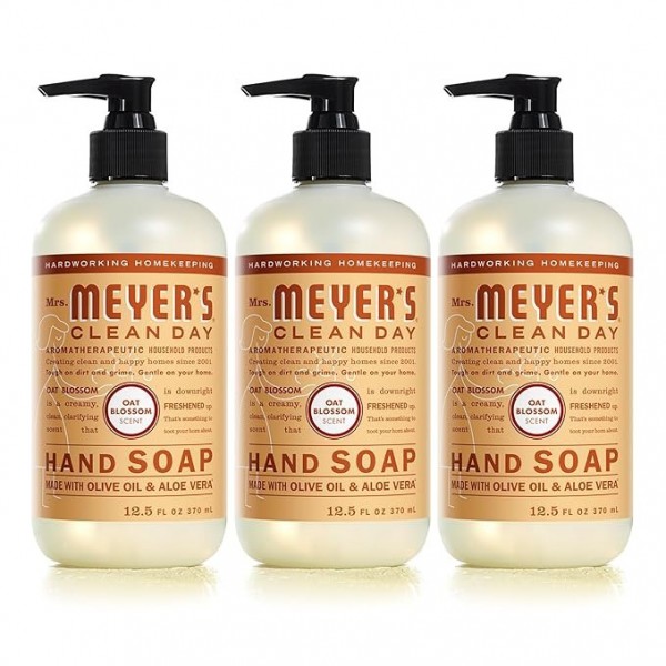 MRS. MEYER'S CLEAN DAY Hand Lotion for Dry Hands, Oat Blossom, 354 ml *3