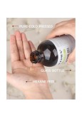 Organic Cold Pressed Castor Oil Glass Bottle (237 ml) with Castor Oil Pack Wrap