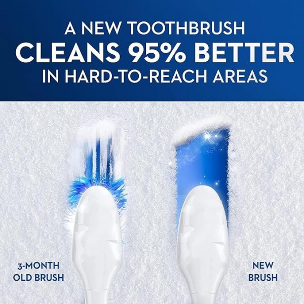 Oral-B Pulsar 3D White Battery Toothbrush, Soft Bristles, 2 Count