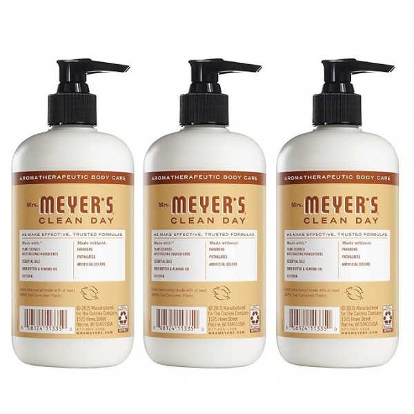 MRS. MEYER'S CLEAN DAY Hand Lotion for Dry Hands, Oat Blossom, 354 ml *3