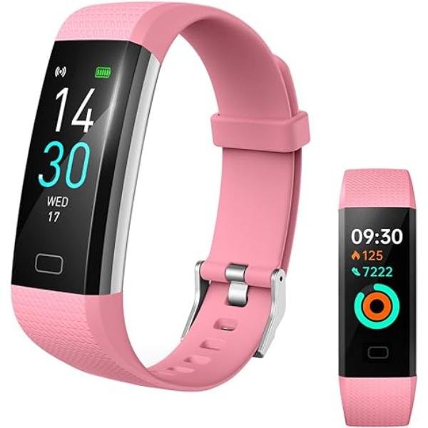 Fitness Tracker with Blood Pressure, Heart Rate, and Blood Oxygen Monitor