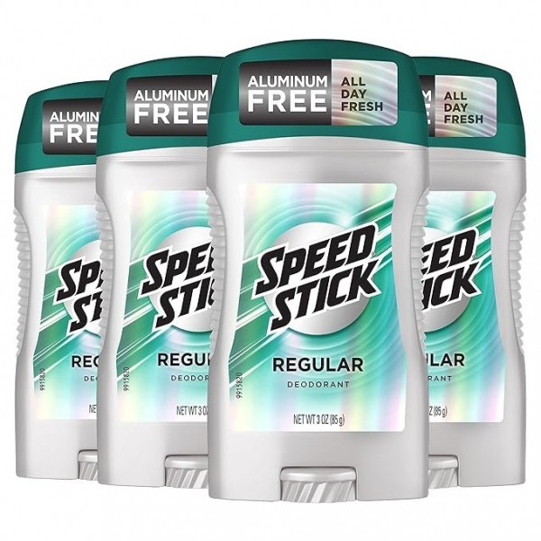 Speed Stick Men's Deodorant, Regular, 85 ml, 4 Pack