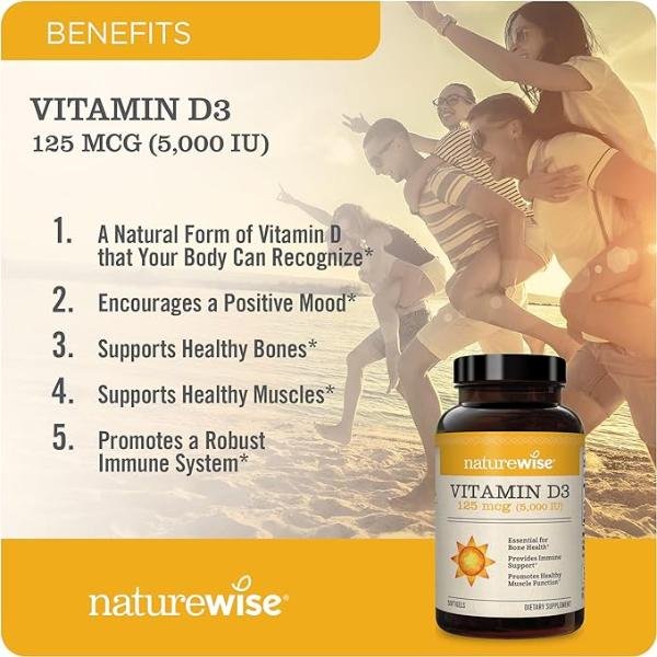 NatureWise Vitamin D3 5000 IU 360 Count