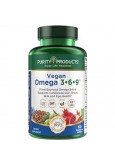 Purity Products Omega 3-6-9 Vegan and Vegetarian Omega Formula – “5 in 1” Essential Fatty Acid Complex, 60 Softgels