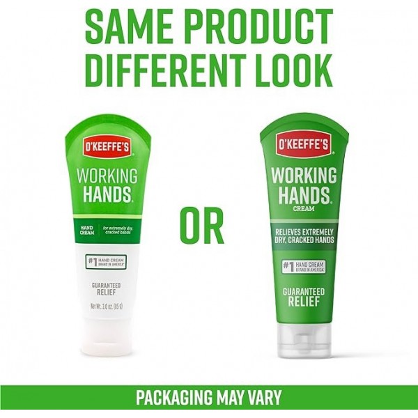 OKeeffes Working Hands Hand Cream, Relieves and Repairs Extremely Dry Hands, 85 ml *2