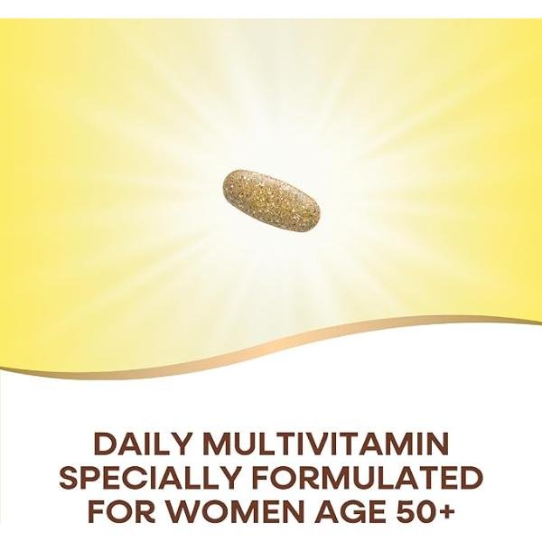 Nature’s Way Alive! Women’s 50+ Ultra Potency Complete Multivitamin High Potency Formula Promotes Healthy Heart Brain Bones Gluten-Free 60 Tablets