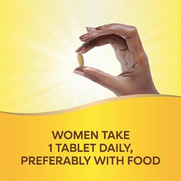 Nature’s Way Alive! Women’s 50+ Ultra Potency Complete Multivitamin High Potency Formula Promotes Healthy Heart Brain Bones Gluten-Free 60 Tablets