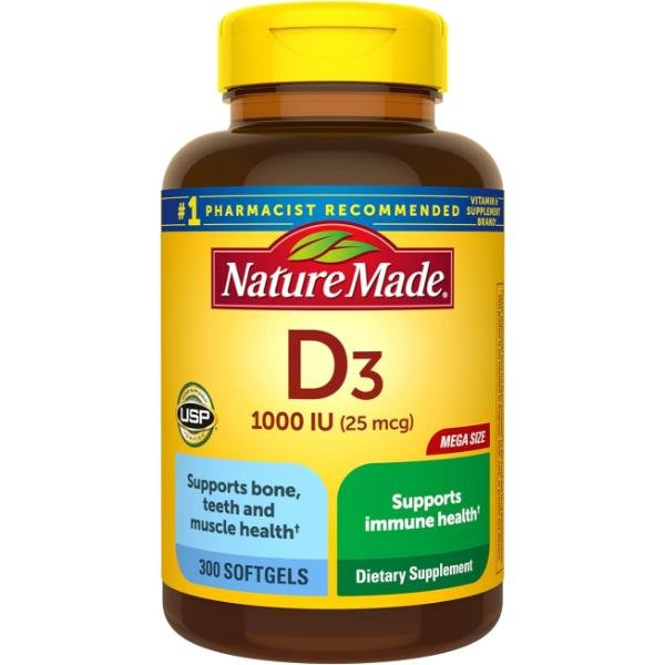 Nature Made Vitamin D3 1000 IU 300 Count