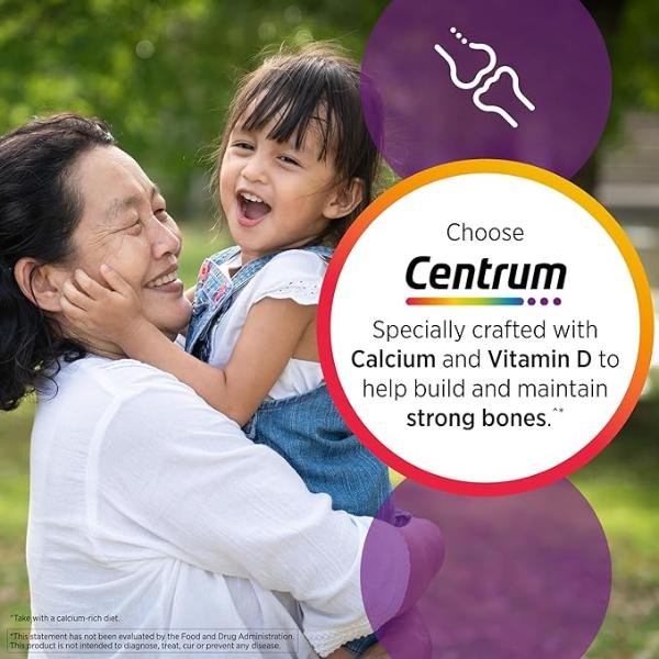 Centrum Minis Silver Womens Multivitamin for Women 50 Plus Vitamin D3 B Vitamins Non-GMO 280 Ct