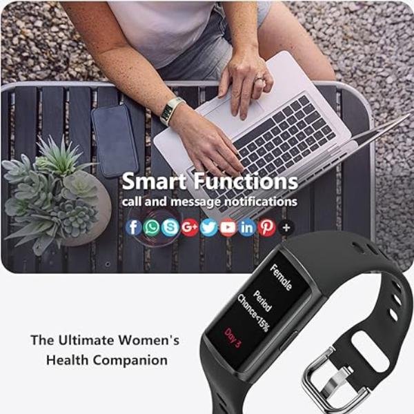 Fitness Tracker with Heart Rate, Blood Pressure, and Sleep Monitoring