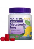 Natrol Kids Melatonin 1mg Gummies, 90 Raspberry-Flavored Gummies, 90 Day Supply