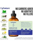 UpNature Breathe Essential Oil Blend - Aromatherapy for Sinus, Allergy, and Cough Relief, 60 ml