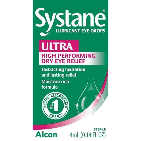 Systane Ultra Lubricant Eye Drops, 4 mL (Pack of 1)