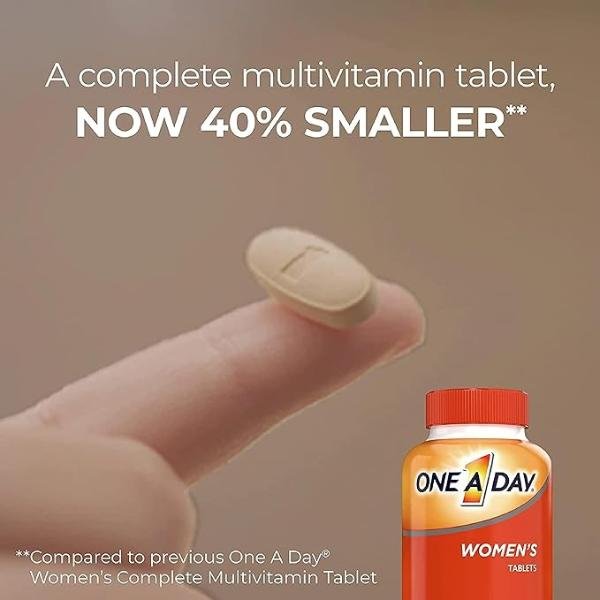 ONE A DAY Womens Complete Daily Multivitamin with Vitamin A B C D E Calcium Magnesium Immune Health 200 Ct