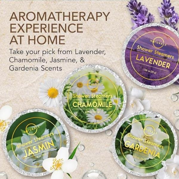 8-Pcs Shower Steamers Aromatherapy - Relaxation Spa Gifts, Eucalyptus Shower Bombs, 30g