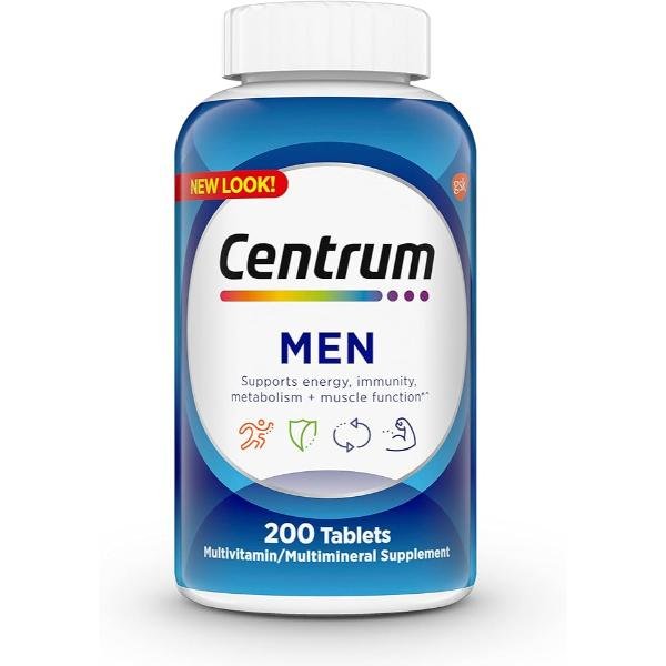 Centrum Silver Mens 50+ Multivitamin 200 Tablets Mens Multivitamin 200 Count