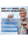 Probiotics for Men 100 Billion CFU – Digestive Health, Prostate Support, Weight Management, 90 Veg Capsules