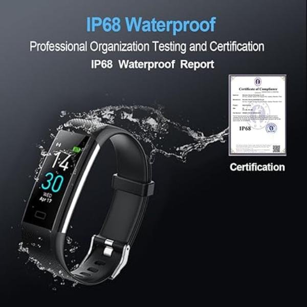 Fitness Tracker with Heart Rate & Blood Pressure Monitor