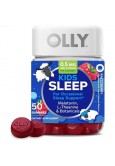 OLLY Kids Sleep Gummy, 0.5mg Melatonin, L-Theanine, Chamomile, Lemon Balm, 50 Count