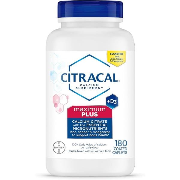 Citracal Maximum Plus Calcium Citrate 650 mg with Vitamin D3 180 Count