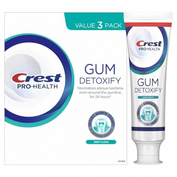 Crest Pro-Health Gum Detoxify Deep Clean Toothpaste, 136 ml (Pack of 3)