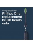 Philips One by Sonicare Battery Toothbrush, Brush Head Bundle, Midnight Blue