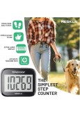 3D Pedometer for Walking with Large Display, Step Counter with Clip & Lanyard