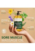 Cosmetasa Massage Oil for Sore Muscles with Roller Ball - Arnica, Lavender, Peppermint & Chamomile, 260 ml