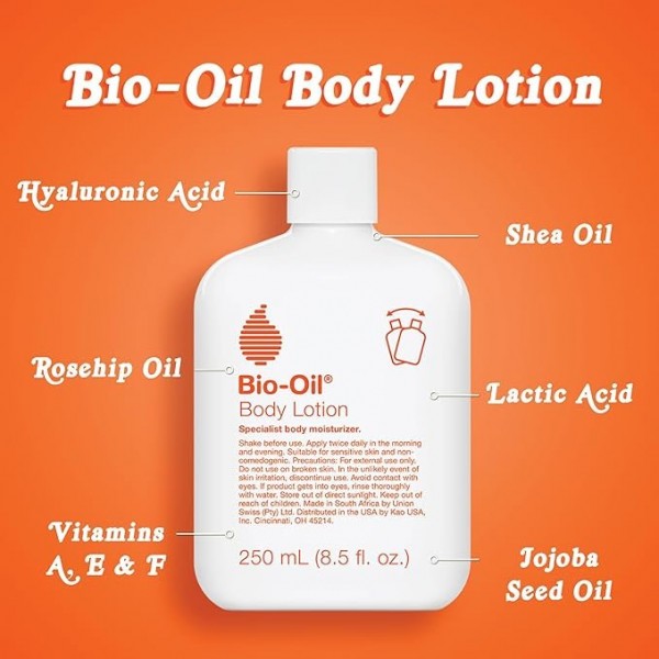 Bio-Oil Moisturizing Body Lotion for Dry Skin, Ultra-Lightweight Hydration, 250 ml